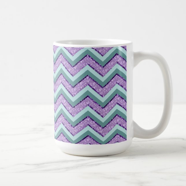 Mug ZigZag turquoise et Améthyste (Droite)