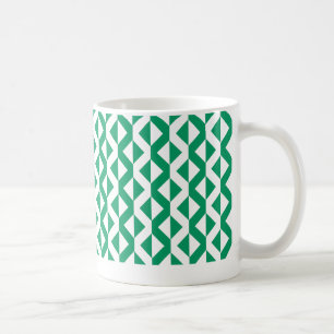 Mug ZigZags alternés - Vert et blanc du Kentucky