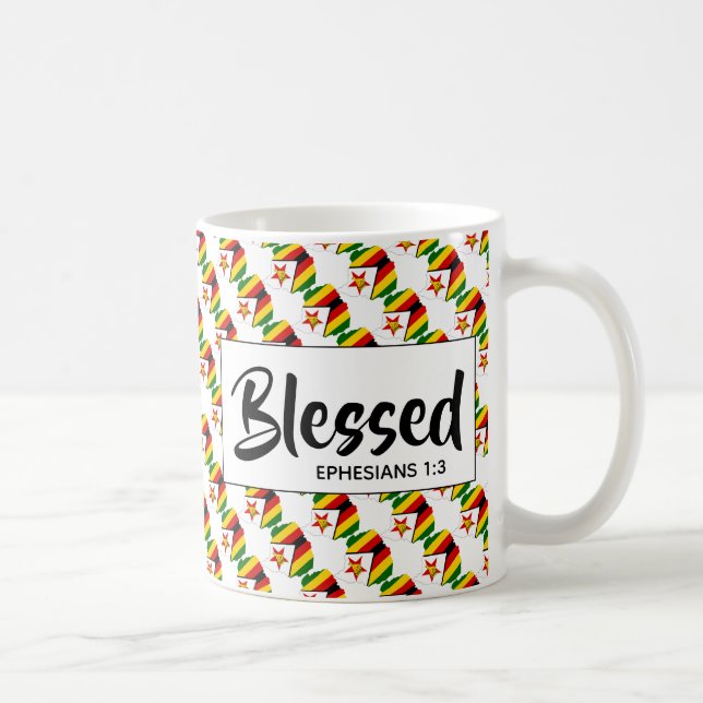 Mug ZIMBABWE Bienheureux Éphésiens Écritures chrétienn (Droite)