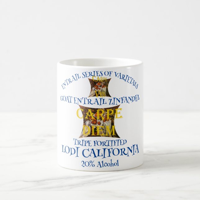 Mug Zinfandel tripes de chèvre de Californie  (Centre)