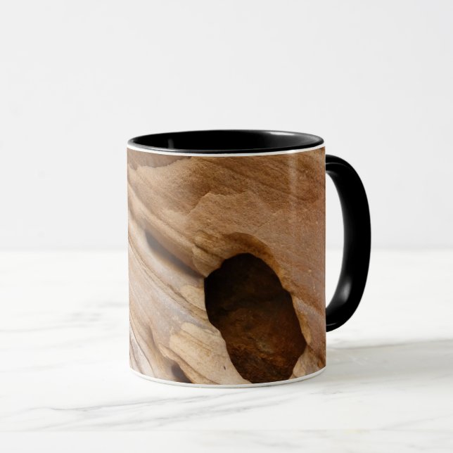 Mug Zion Canyon Mur I Abstrait Nature Photographie (Devant droit)