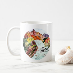 Mug Zion National Park Watercolor Art