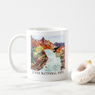 Mug Zion National Park Watercolor Art