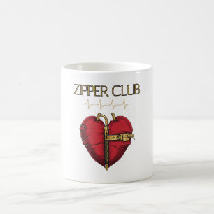Mug ZIPPER CLUB, greffe cardiaque, chirurgie à coeur o