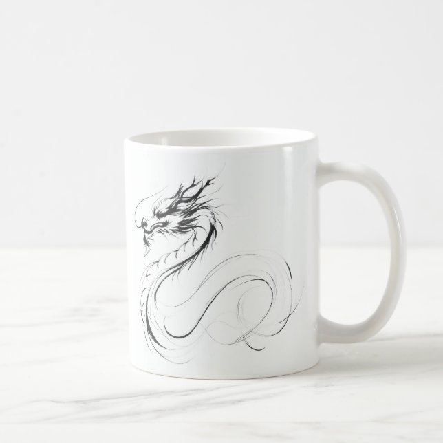 Mug Zit&Bit Artistry - Unique Dragon Zodiac Design (Droite)