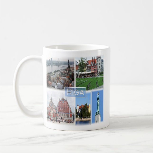 Mug zLV003 RIGA, Latvijas, Republika Lettonie, (Gauche)
