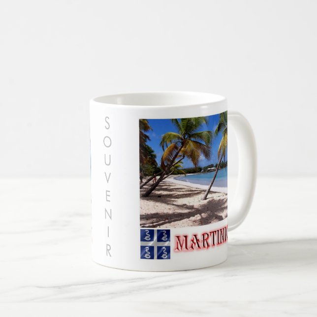 Mug zMQ005 MARTINIQUE, PLAGE LES SALINES, (Devant droit)