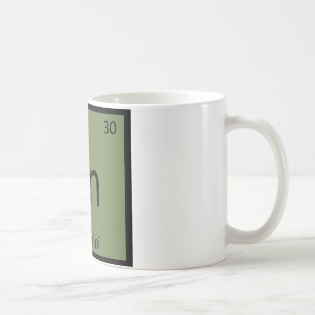 Mug Zn - Chimie légume courgette Tableau périodique (Droite)