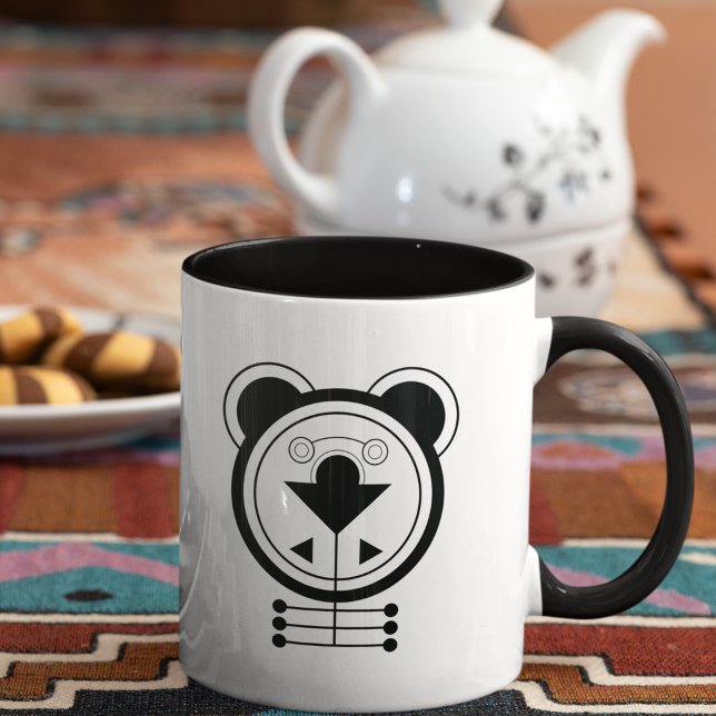 Mug Zodiac Géométrique Tatsu Dragon (Awaken your day with the bold energy of the Tatsu Dragon zodiac mug.)