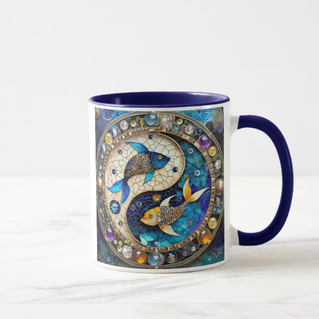 Mug Zodiac - Poissons de poisson Yin et Yang (Droite)