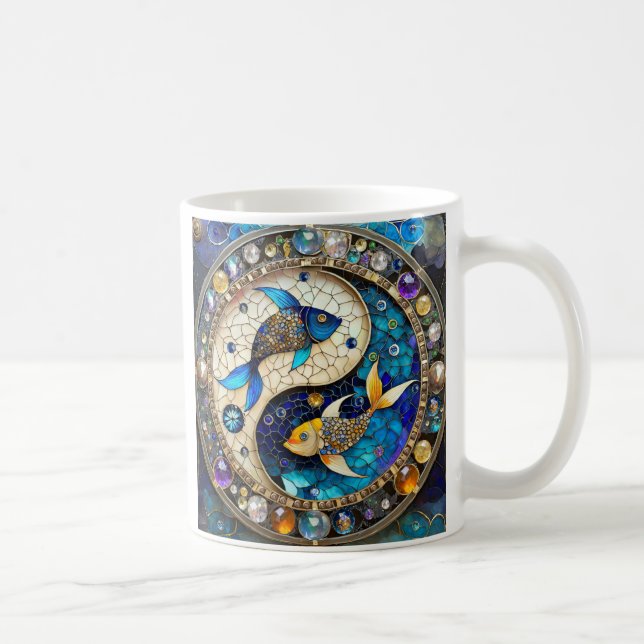 Mug Zodiac - Poissons de poisson Yin et Yang (Droite)