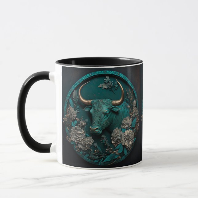 Mug Zodiac Taurus Metal Art (Gauche)