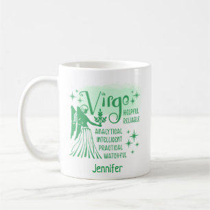 Mug Zodiac Traits Virgo Personnalisés Horoscope Café