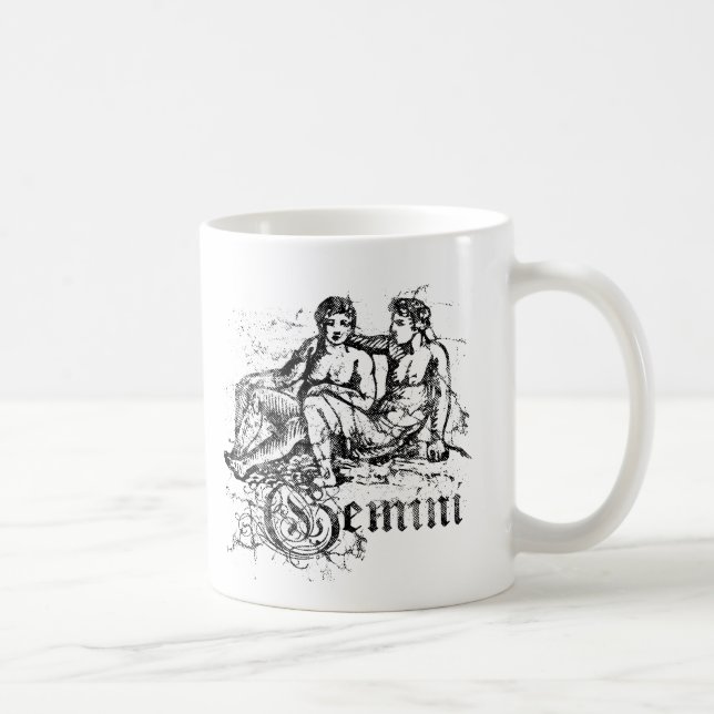 Mug Zodiaque Gémeaux Vintage (Droite)