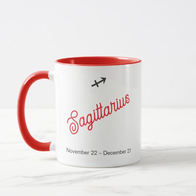 Mug Zodiaque Sagittaire – Tasse de Café Astrologie (Gauche)