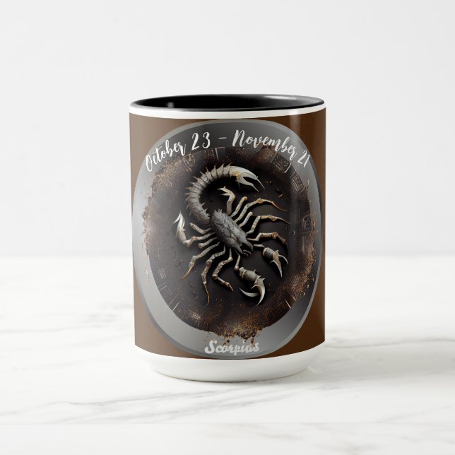 Mug Zodiaque Scorpion Personnaliser Personnellement  (Centre)