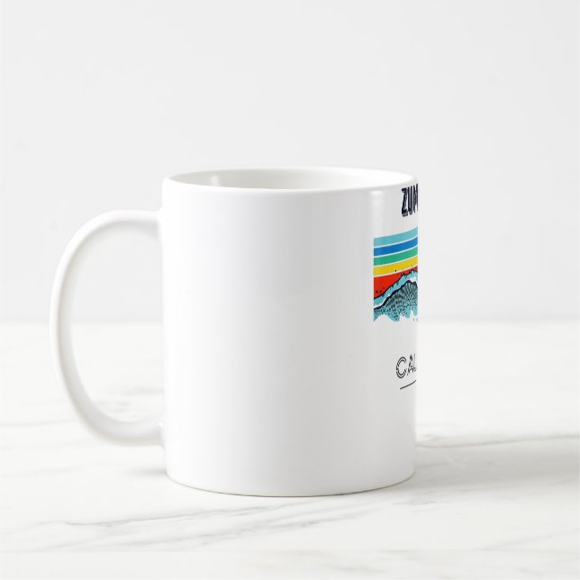 Mug ZOEY Empreinte de léopard Funny Nom personnalisé B (Gauche)