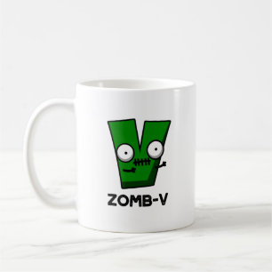 Mug Zomb-V Drôle Halloween Zombie Alphabet V Pun