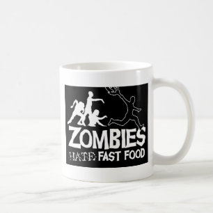 Mug Zombi-Haine-Rapide-Nourriture-Noir
