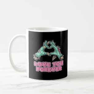 Mug Zombie Classic - Squelette Coeur Et Mains