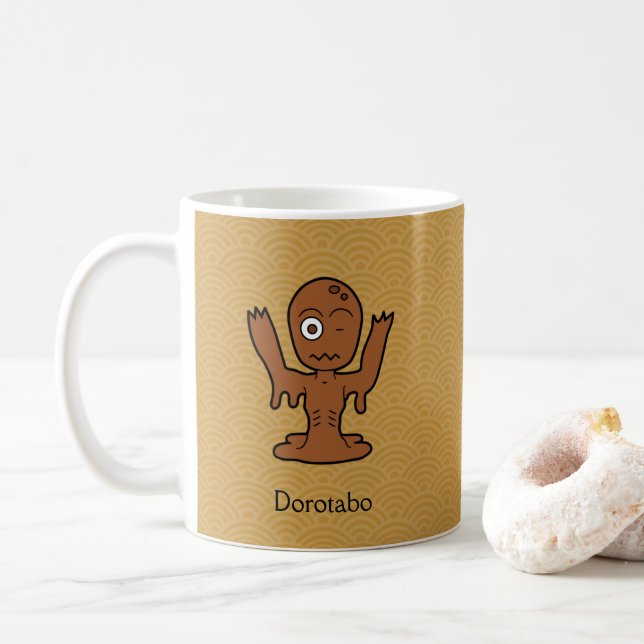 Mug Zombie de boue japonaise Dorotabo : Caricature Yok (Avec donut)