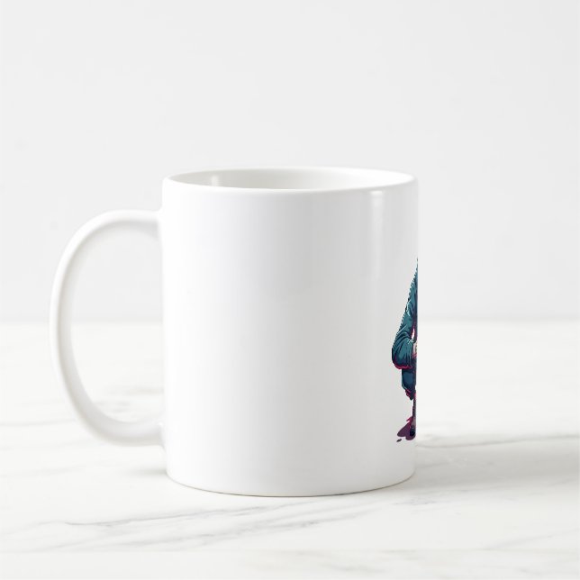 Mug Zombie Gamer - Funny Halloween Gaming Shirt (Gauche)