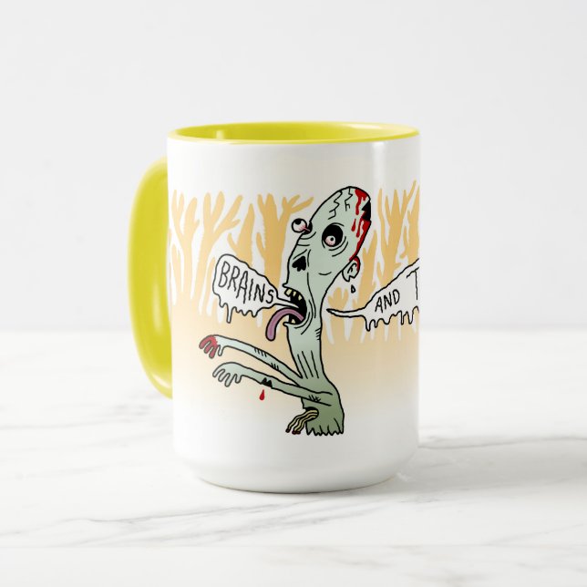 Mug Zombie wants tea (Devant gauche)