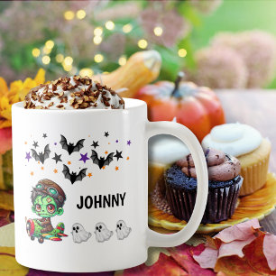 Mug Zombie Whimsical Pilote & Avion Drôle Halloween