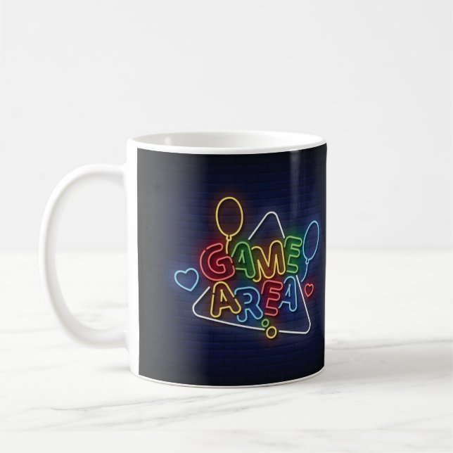 Mug Zone de jeu de signaux en néon simulé très Cool et (Gauche)