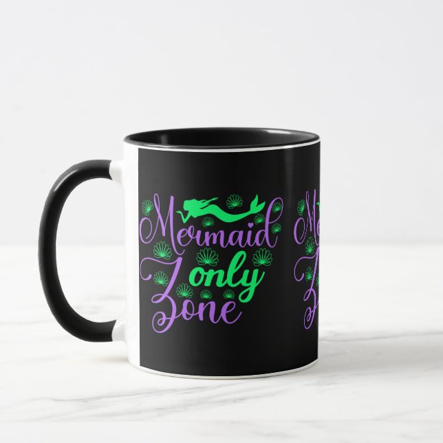 Mug Zone de sirène seulement dans Neon Green et Purple (Gauche)