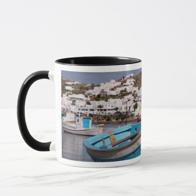 Mug Zone portuaire avec des bateaux de pêche grecs (Gauche)