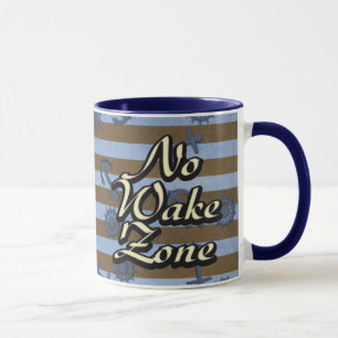 Mug Zone sans sillage Ancres et roues de navire nautiq