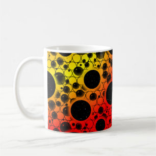Mug Zones de bulles spatiales - Arc-en-ciel OYR