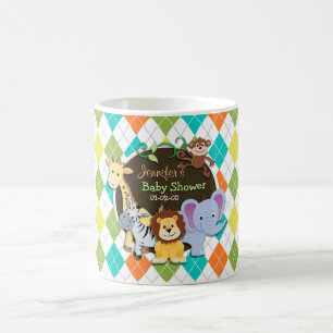 Mug Zoo Animaux sur Jacquard coloré