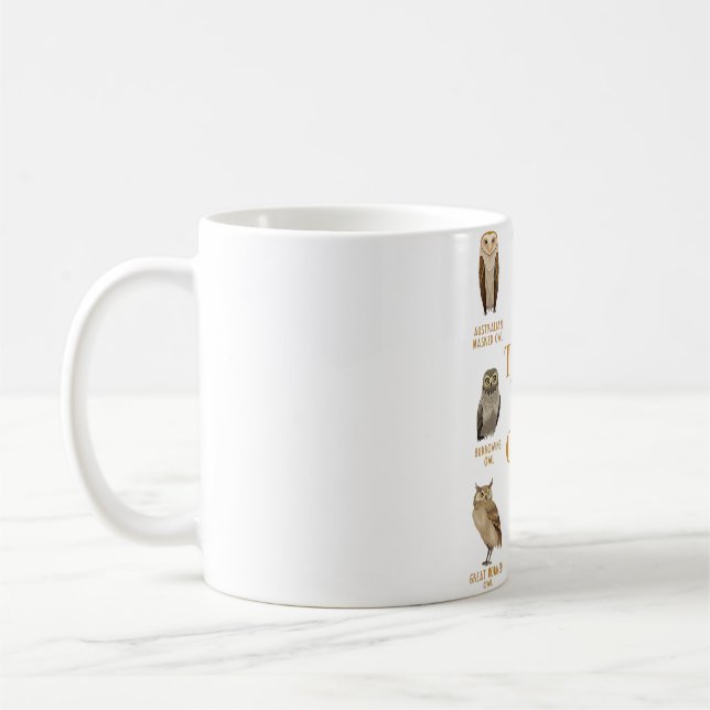 Mug Zoo Keeper Cadeau Forêt Animaux Sage Ornithologie  (Gauche)