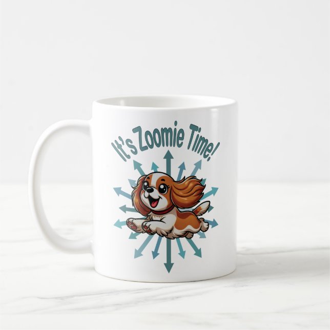 Mug Zoomie Time Cavalier Spaniel (Gauche)