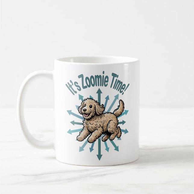 Mug Zoomie Time Labradoodle (Gauche)