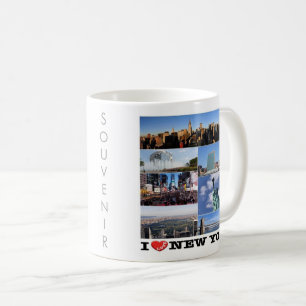 Mug zUS107 NEW YORK CITY I Love, mosaïque,