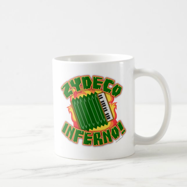 Mug Zydeco Inferno Fun Music Genre Dessin Cartographiq (Droite)