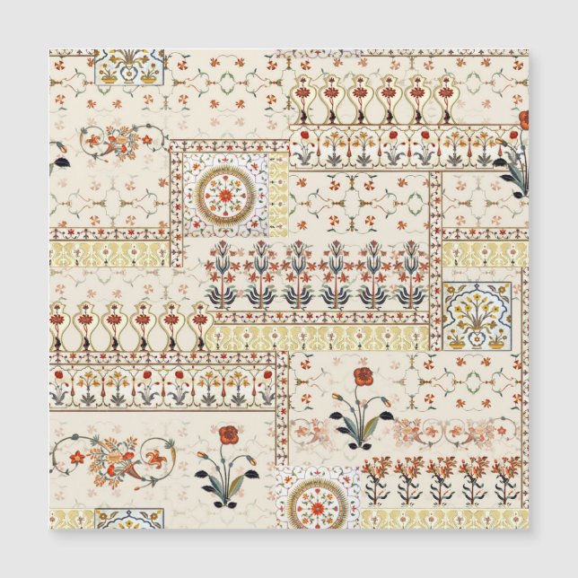 Mughal Floral Paisley : Ethnic Digital Elegance. (Devant)