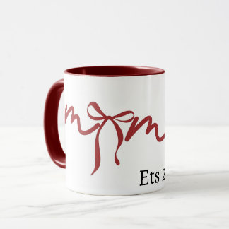 MugMama Mug à ruban 2026 Cadeau mignon pour maman