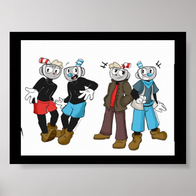 MugMan et CupHead Poster ! (Devant)
