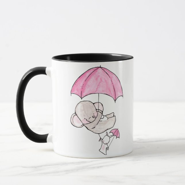 Mugs à café éléphant et lapin (Gauche)
