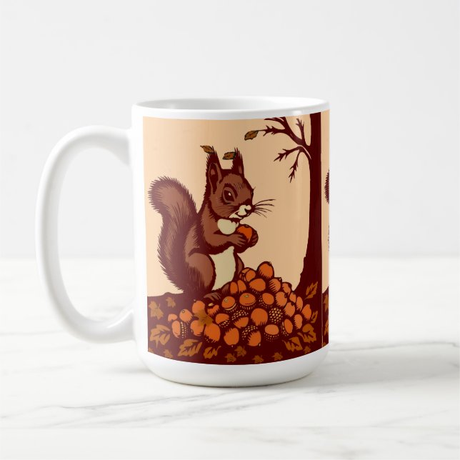 🐿️ Mugs Classique Écureuil d'Automne  (Gauche)