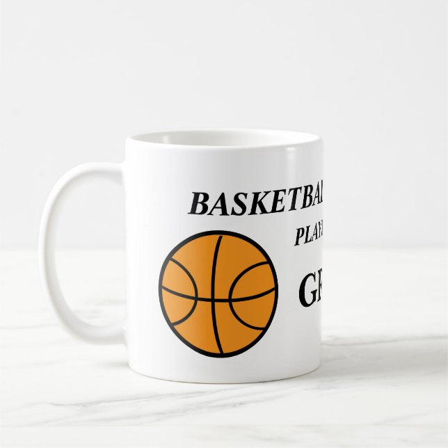 Mugs de café de basketball personnalisés (Gauche)