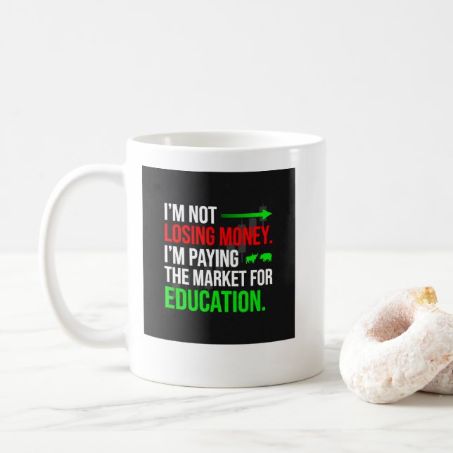 mugs de café de trading forex drôles (Avec donut)
