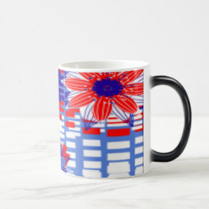 Mugs de café rouge, blanc, bleu - 4 juillet - Cade