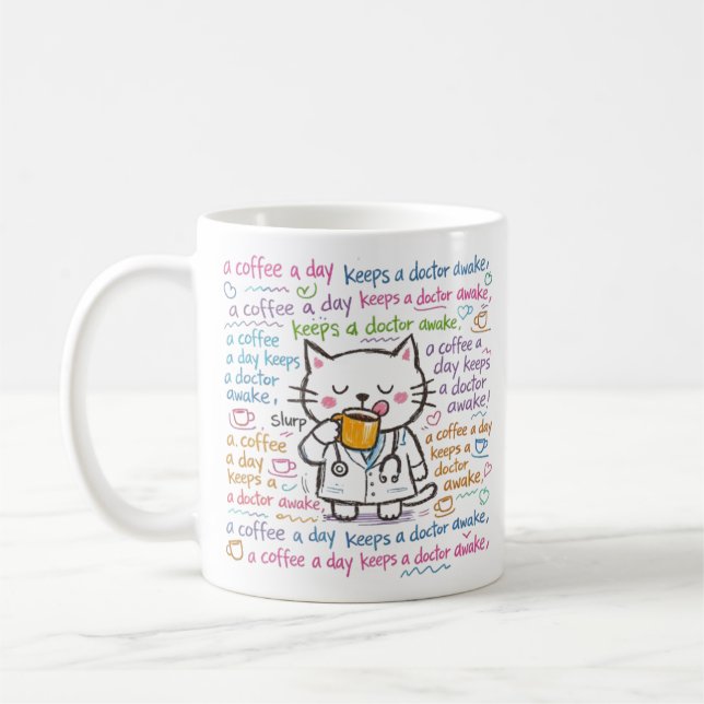 mugs de docteur mignons (Gauche)