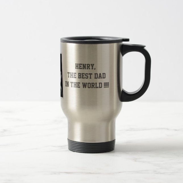 Mugs de Fêtes des pères personnalisées Ajoutez vot (Droit)