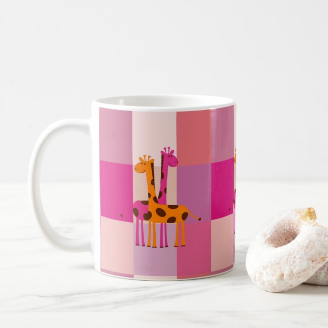 Mugs de la Fête des Mères Girafe (Avec donut)